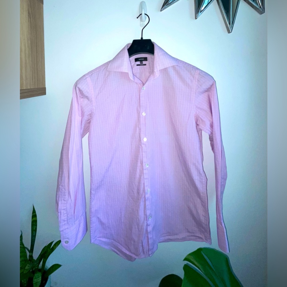 Men’s Lilac Sarar Dress Shirt‎ size Small 14.5 Easter color